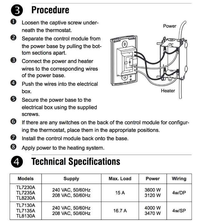 How To Install And Wire A Baseboard Heat Thermostat Step By Step Guide