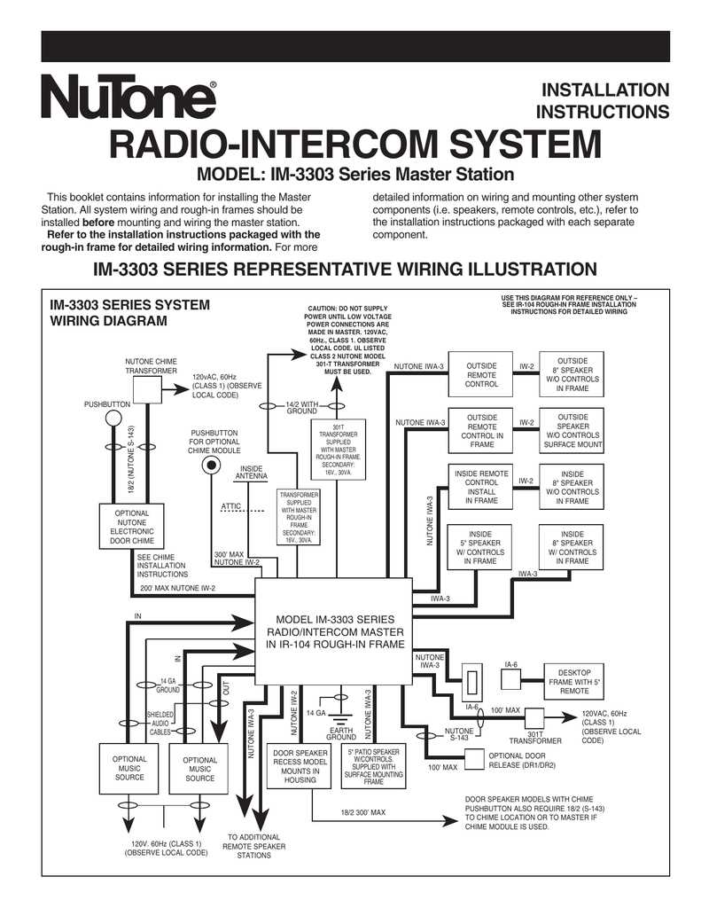 How To Install And Wire A Nutone Doorbell Intercom System Step By Step